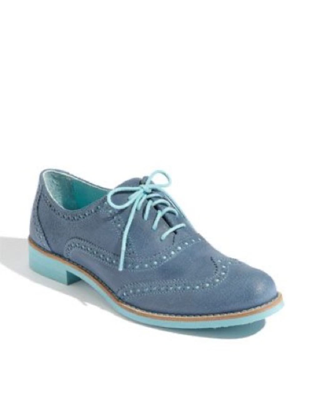 Women’s COLE HAAN Alisa suede light blue oxfords- Size 10